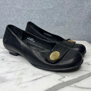 Born Women’s Mary Jane Shoe Black Rounded Square Toe‎ size 6